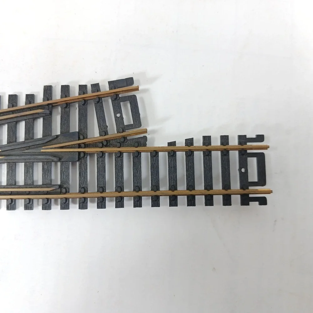 2 Atlas HO Scale Remote Left Hand Switch Track Brass Rail Model Railroad Turnout